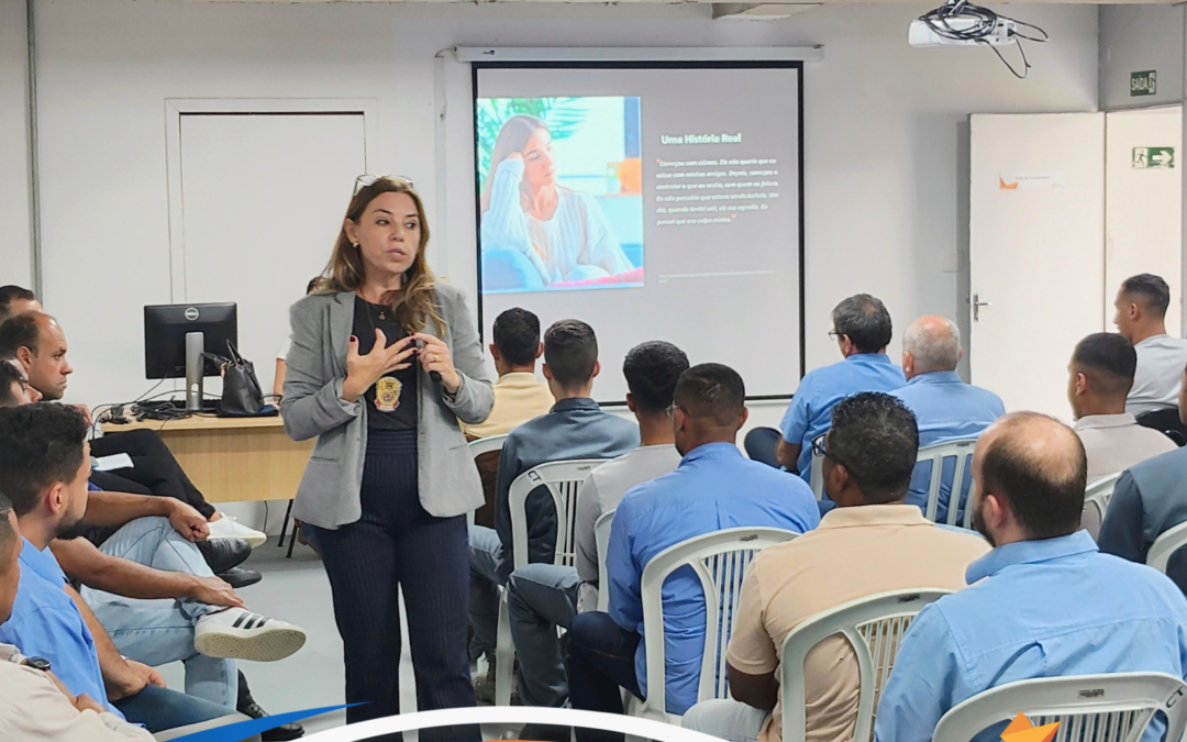 Delegada Cristiane Gaspari Realiza Palestra Sobre Violência Contra a Mulher Direcionada ao Público Masculino.